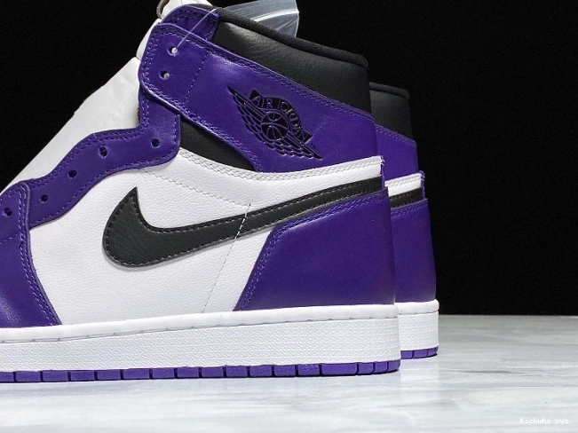 Purple Jordan 1 Court OG High Air 555088-500 0821